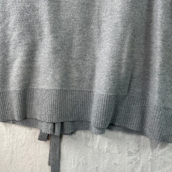 Club Monaco Gray Cashmere Sweater w/ Front Ribbon – Size S - Picture 3 of 9